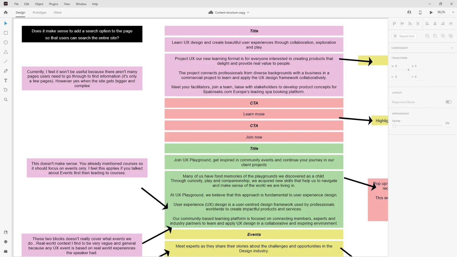 Details added under each topic of the priority guide